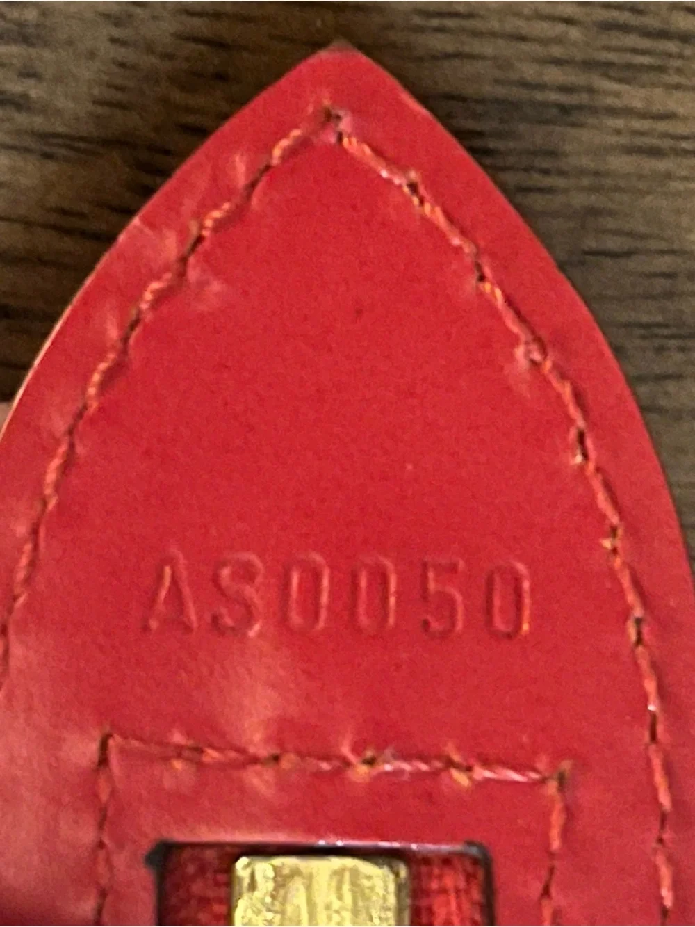 Louis Vuitton Red Textured Epi Leather Tote